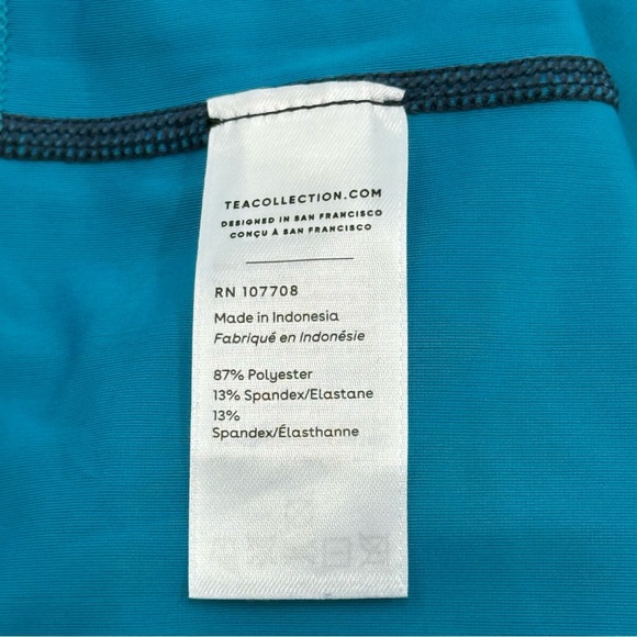 Tea Collection Boys Kids Long Sleeve Rash Guard Swim Blue, Black, Yellow Size 4T - Picture 5 of 6